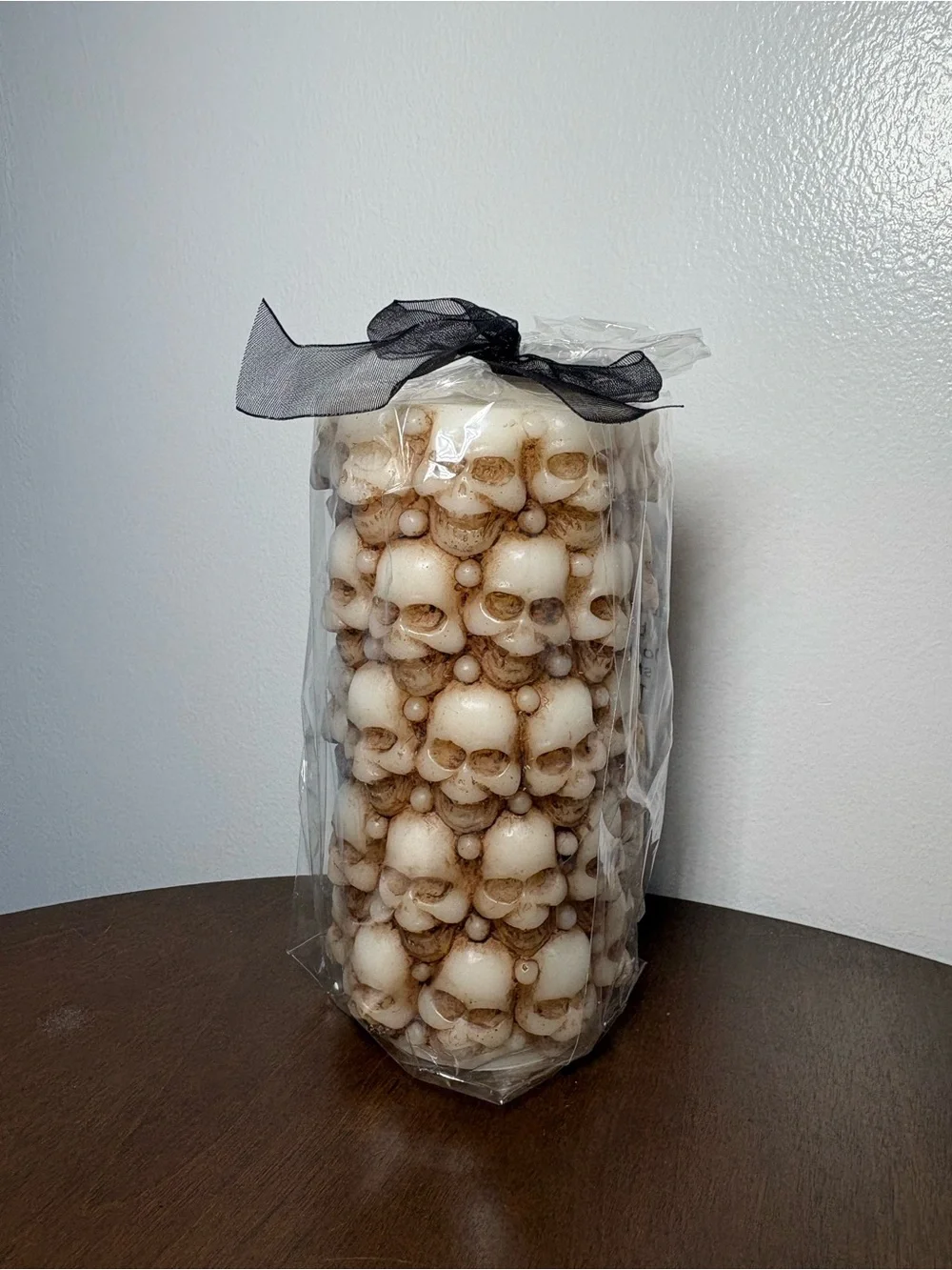Skull Stack Decorative Candle - Ivory